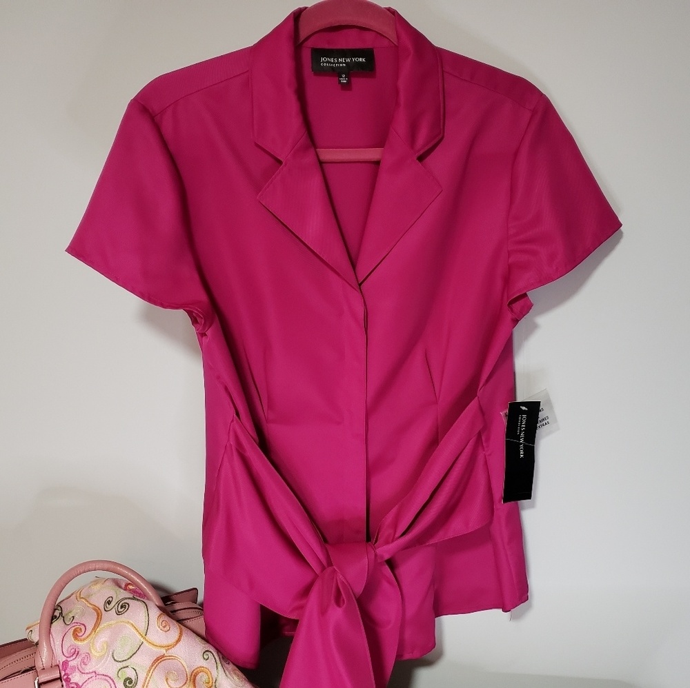 Jones New York front tie top